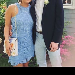 Caspian Shift Dress Blue